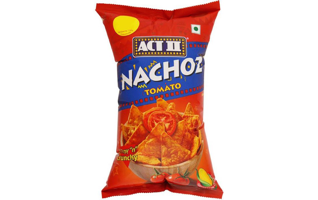 Act II Nachoz Tomato Crispy "n" Crunchy   Pack  150 grams